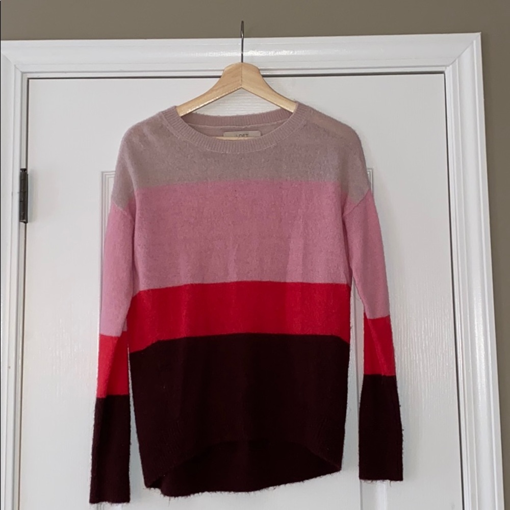Color block sweater